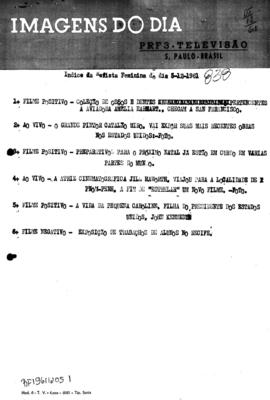TV Tupi [emissora]. Revista Feminina [programa]. Roteiro [televisivo], 05 dez. 1961.