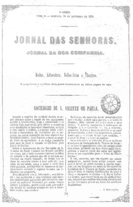 O Jornal das senhoras [jornal], a. 3, t. 6, [s/n]. Rio de Janeiro-RJ, 24 set. 1854.