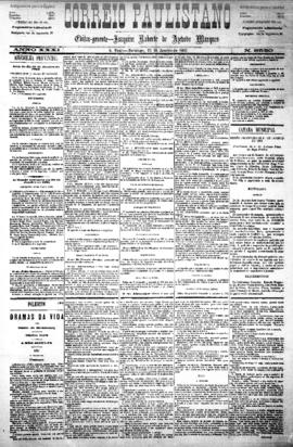 Correio paulistano [jornal], [s/n]. São Paulo-SP, 25 jan. 1885.