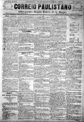 Correio paulistano [jornal], [s/n]. São Paulo-SP, 15 dez. 1883.