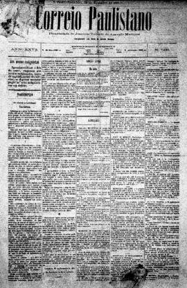 Correio paulistano [jornal], [s/n]. São Paulo-SP, 29 nov. 1881.