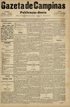 Gazeta de Campinas [jornal], a. 10, n. 1768. Campinas-SP, 08 nov. 1879.