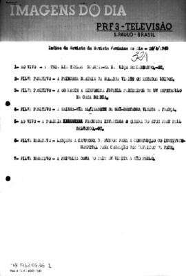TV Tupi [emissora]. Revista Feminina [programa]. Roteiro [televisivo], 26 abr. 1963.