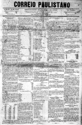 Correio paulistano [jornal], [s/n]. São Paulo-SP, 25 mai. 1882.