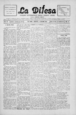 La Difesa [jornal], a. 3, n. 49. São Paulo-SP, 08 dez. 1925.