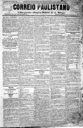 Correio paulistano [jornal], [s/n]. São Paulo-SP, 20 dez. 1882.