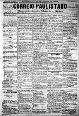 Correio paulistano [jornal], [s/n]. São Paulo-SP, 09 nov. 1883.