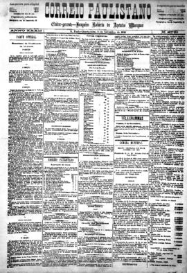 Correio paulistano [jornal], [s/n]. São Paulo-SP, 04 nov. 1885.