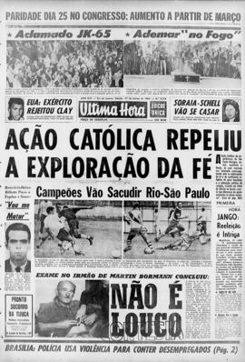 Última Hora [jornal]. Rio de Janeiro-RJ, 21 mar. 1964 [ed. vespertina].