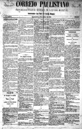 Correio paulistano [jornal], [s/n]. São Paulo-SP, 12 mai. 1880.