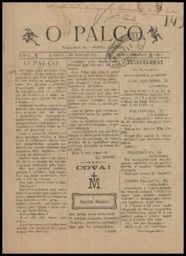 O Palco [jornal], a. 1, n. 1. São Paulo-SP, 01 mai. 1903.