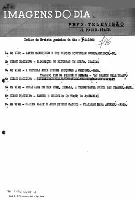 TV Tupi [emissora]. Revista Feminina [programa]. Roteiro [televisivo], 08 fev. 1962.