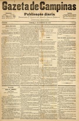 Gazeta de Campinas [jornal], a. 8, n. 1119. Campinas-SP, 01 set. 1877.