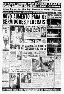 Última Hora [jornal]. Rio de Janeiro-RJ, 07 abr. 1961 [ed. vespertina].