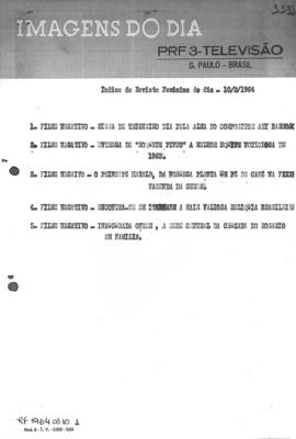 TV Tupi [emissora]. Revista Feminina [programa]. Roteiro [televisivo], 10 mar. 1964.