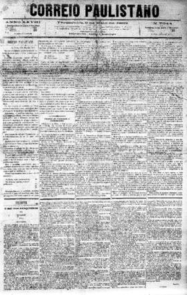 Correio paulistano [jornal], [s/n]. São Paulo-SP, 09 mai. 1882.