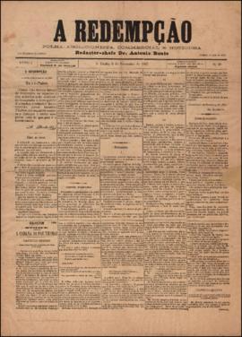 A Redempção [jornal], a. 1, n. 10. São Paulo-SP, 03 fev. 1887.