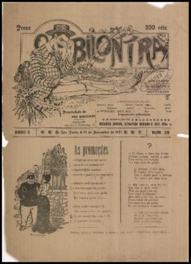 O Bilontra [jornal], a. 2, n. 28. São Paulo-SP, 09 nov. 1901.
