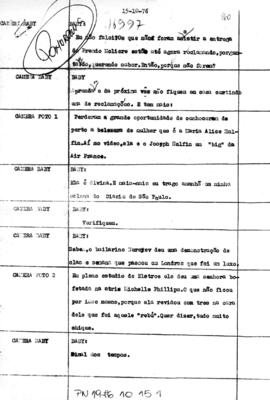 TV Tupi [emissora]. Jornal Panorama [programa]. Roteiro [televisivo], 15 out. 1976.