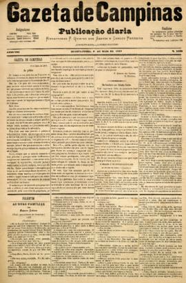Gazeta de Campinas [jornal], a. 8, n. 1029. Campinas-SP, 09 mai. 1877.