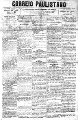 Correio paulistano [jornal], [s/n]. São Paulo-SP, 06 mar. 1882.