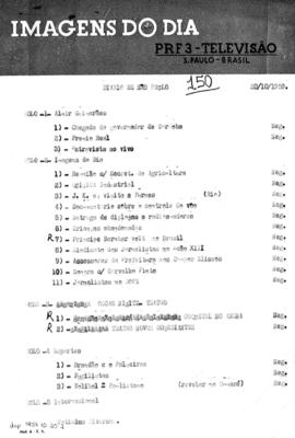 TV Tupi [emissora]. Diário de São Paulo na T.V. [programa]. Roteiro [televisivo], 20 out. 1959.