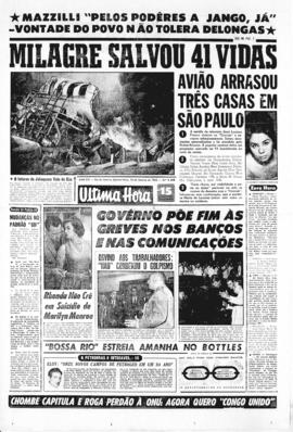 Última Hora [jornal]. Rio de Janeiro-RJ, 16 jan. 1963 [ed. vespertina].