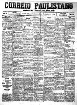 Correio paulistano [jornal], [s/n]. São Paulo-SP, 22 dez. 1894.