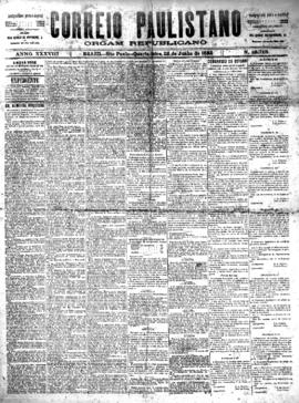 Correio paulistano [jornal], [s/n]. São Paulo-SP, 22 jun. 1892.