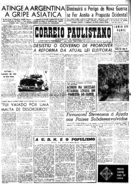 Correio paulistano [jornal], [s/n]. São Paulo-SP, 07 ago. 1957.
