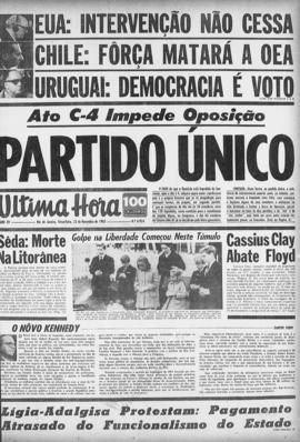 Última Hora [jornal]. Rio de Janeiro-RJ, 23 nov. 1965 [ed. vespertina].