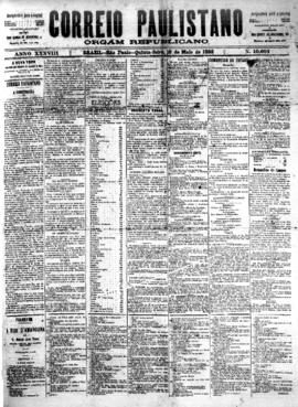 Correio paulistano [jornal], [s/n]. São Paulo-SP, 19 mai. 1892.