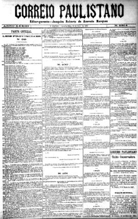 Correio paulistano [jornal], [s/n]. São Paulo-SP, 18 mai. 1887.