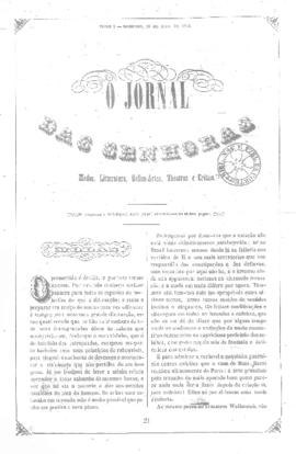 O Jornal das senhoras [jornal], t. 1, [s/n]. Rio de Janeiro-RJ, 23 mai. 1852.