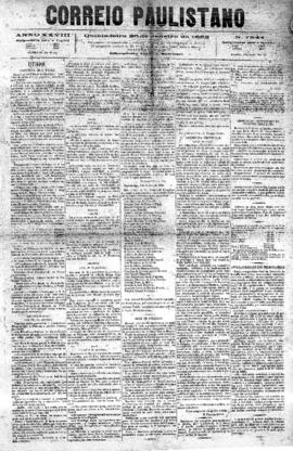 Correio paulistano [jornal], [s/n]. São Paulo-SP, 26 jan. 1882.