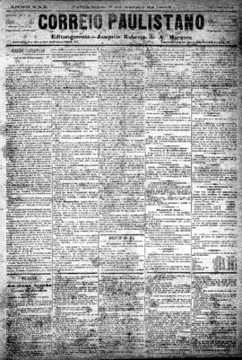 Correio paulistano [jornal], [s/n]. São Paulo-SP, 07 ago. 1883.