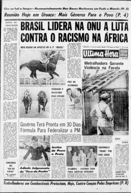 Última Hora [jornal]. Rio de Janeiro-RJ, 03 ago. 1963 [ed. vespertina].