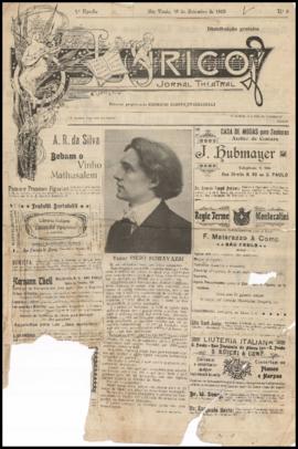 O Lyrico [jornal], n. 3. São Paulo-SP, 13 set. 1903.
