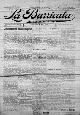 La Barricata [jornal], a. 9, n. 394. São Paulo-SP, 20 abr. 1913.