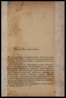 Relatório…, [nº 029], [2º sem. 1883]. Criador(a): Companhia Paulista de Estradas de Ferro. [São P...