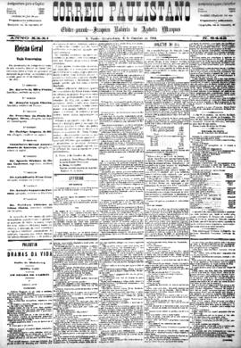 Correio paulistano [jornal], [s/n]. São Paulo-SP, 08 out. 1884.