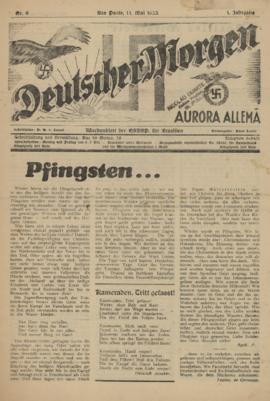 Deutscher Morgen [jornal], a. 1, n. 9. São Paulo-SP, 11 mai. 1932.
