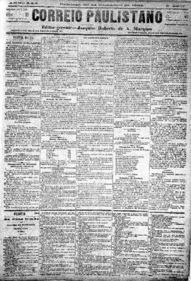 Correio paulistano [jornal], [s/n]. São Paulo-SP, 23 dez. 1883.