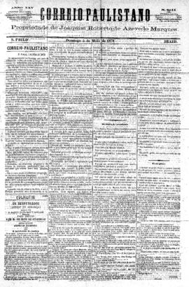 Correio paulistano [jornal], [s/n]. São Paulo-SP, 05 mai. 1878.