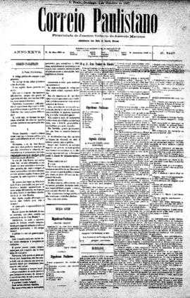 Correio paulistano [jornal], [s/n]. São Paulo-SP, 02 out. 1881.