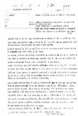 TV Tupi [emissora]. Dossiê subsidiário [programa não identificado], 20 jan. 1979.
