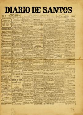 Diario de Santos [jornal], a. 20, n. 45. Santos-SP, 03 dez. 1891.