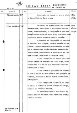TV Tupi [emissora]. Edição Extra [programa]. Roteiro [televisivo], 20 mai. 1958.