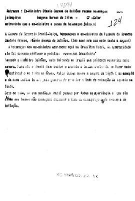 TV Tupi [emissora]. Dossiê subsidiário [programa não identificado], 22 fev. 1979.