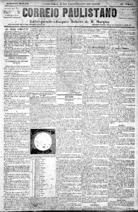 Correio paulistano [jornal], [s/n]. São Paulo-SP, 03 dez. 1882.